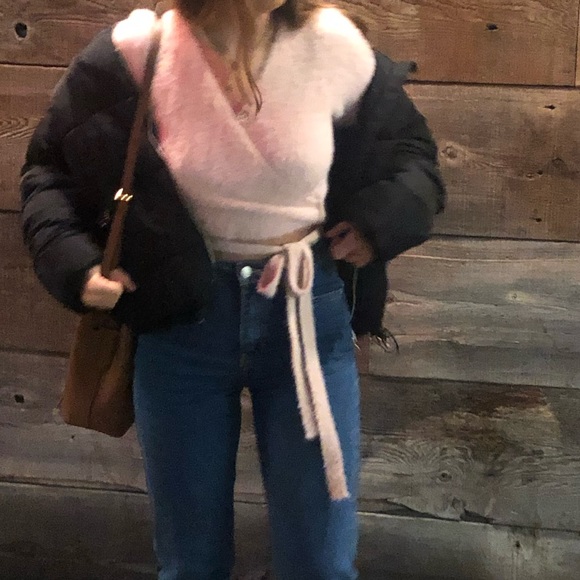 Nasty Gal Knit sweater with wrap around tie size M - Picture 3 of 3